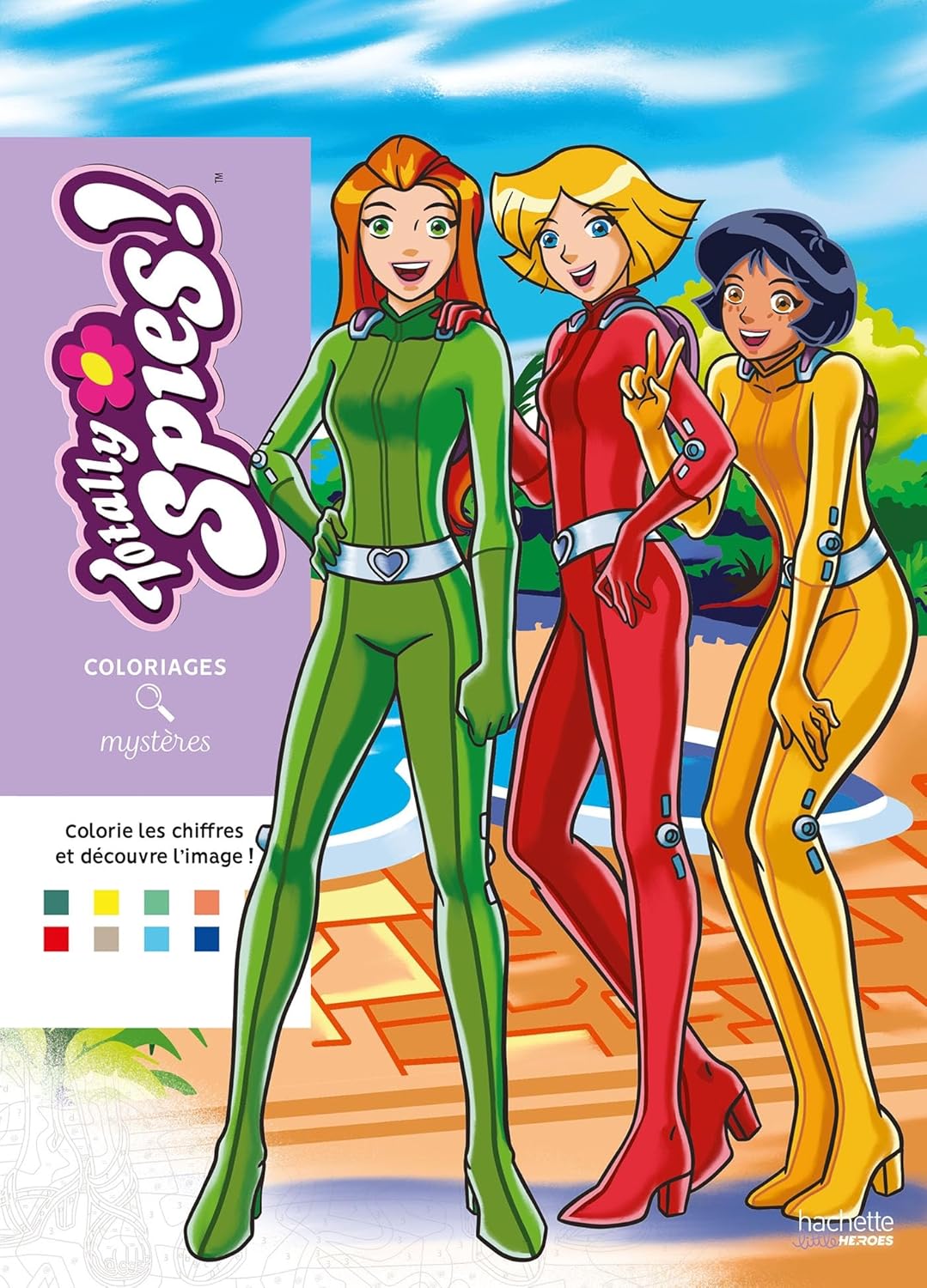 Totally spies - Coloriage Mystère-zoom-1