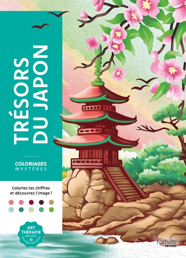 Coloriages mystères Trésors du japon - Hachette Heroes-1