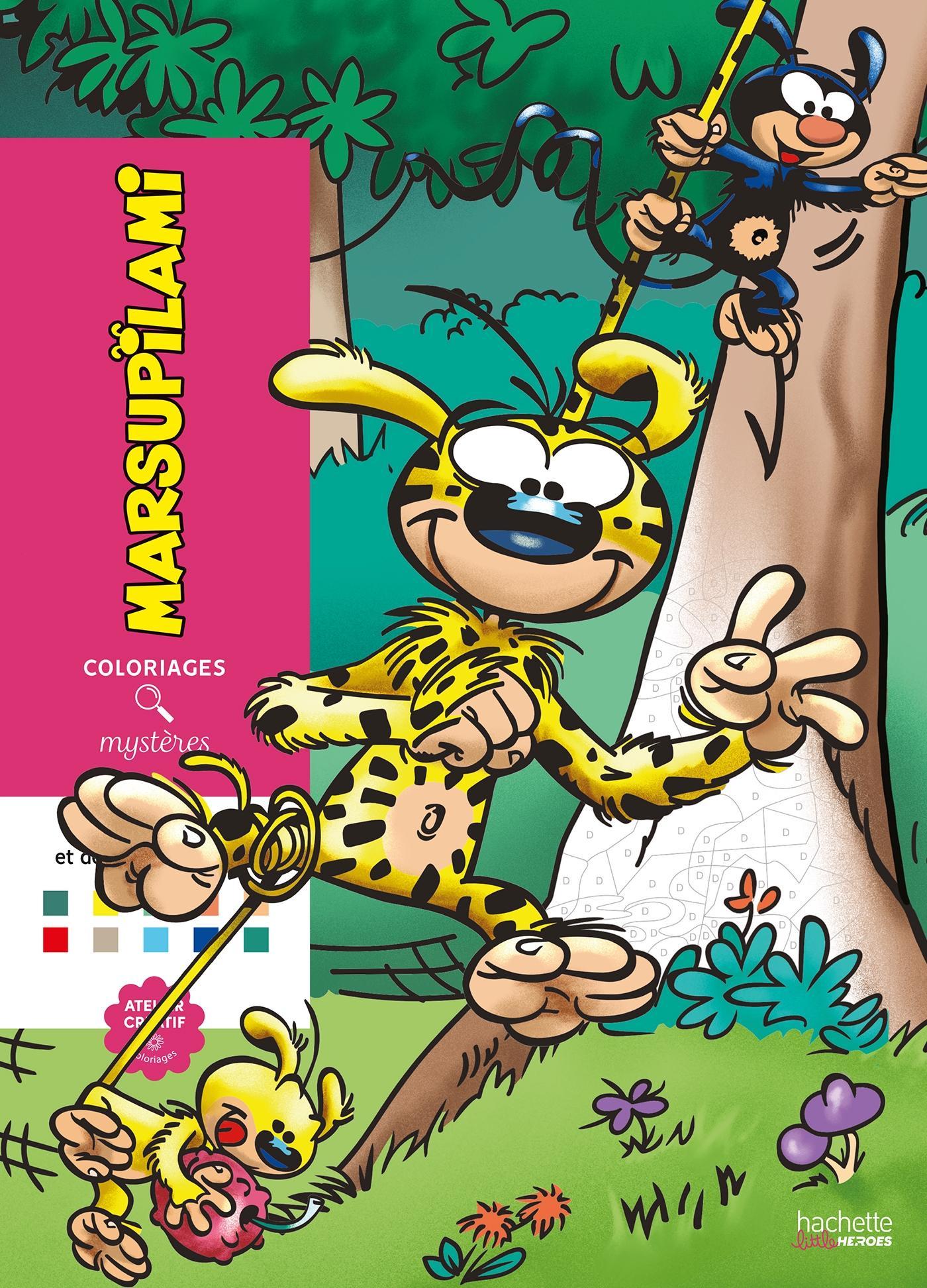 Coloriage mystère Marsupilami - Hachette Heroes-zoom-1