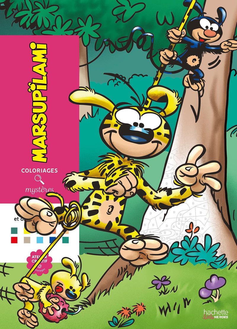 Coloriage mystère Marsupilami - Hachette Heroes-zoom-