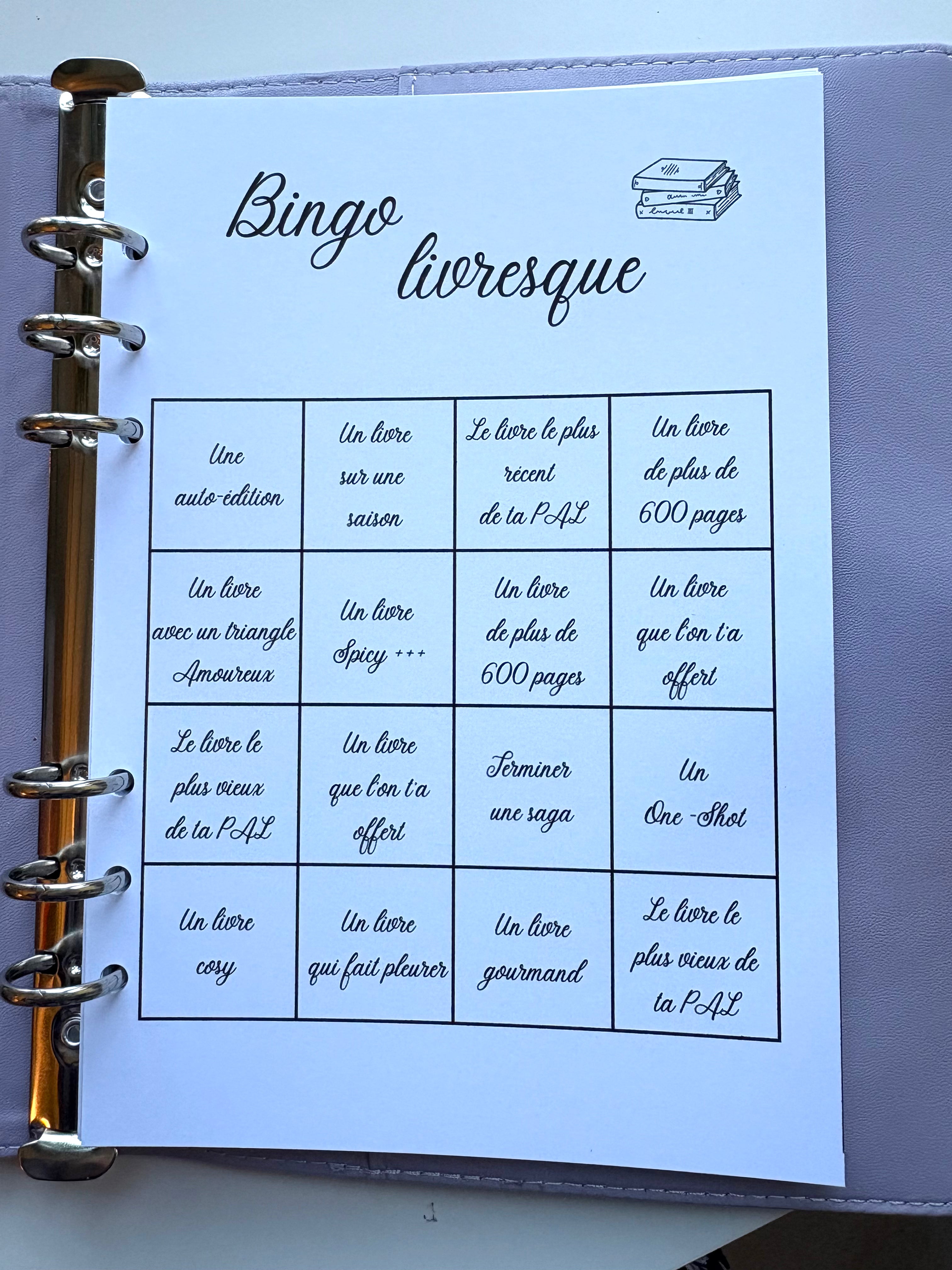 Mon Bingo livresque