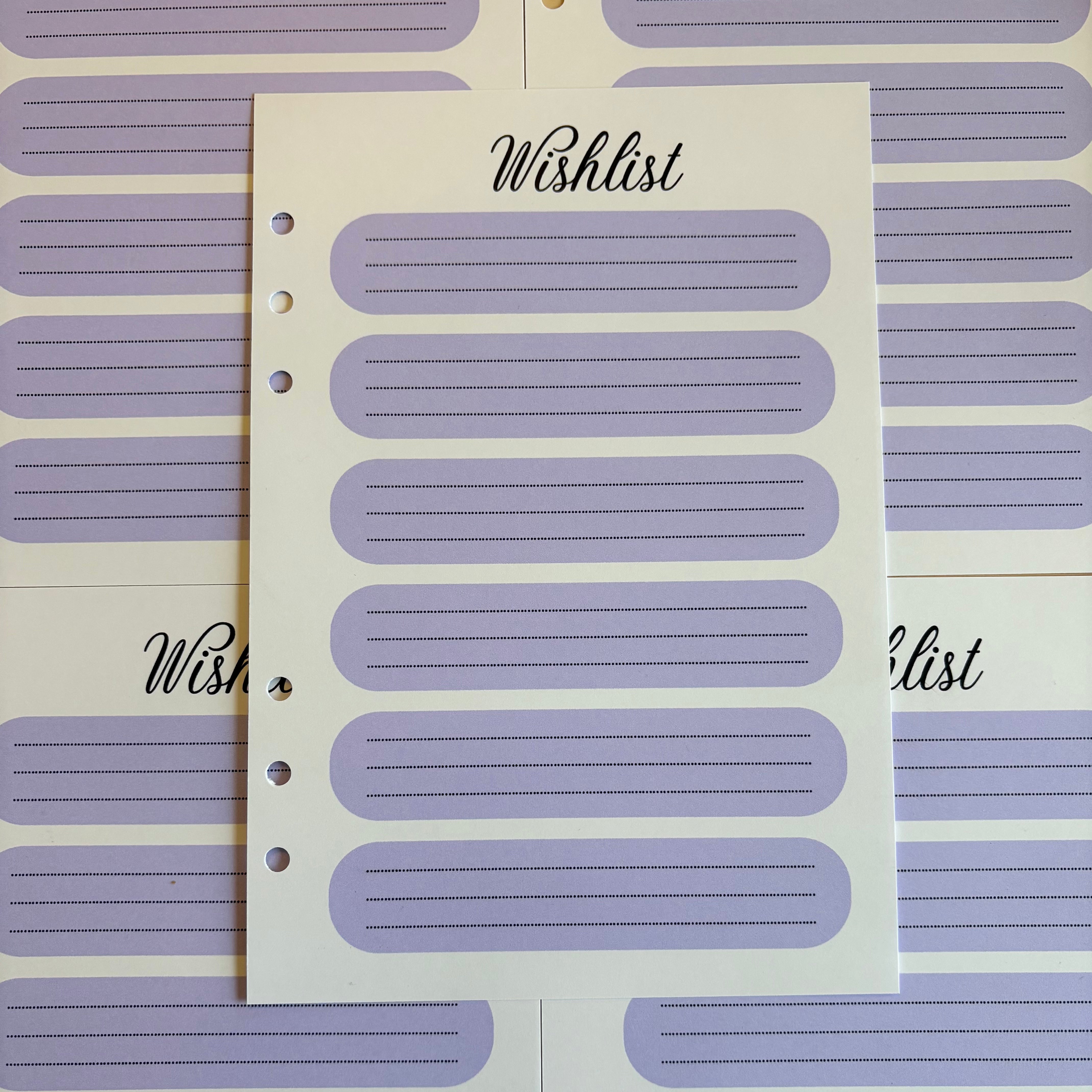 Wishlist - Divers Coloris