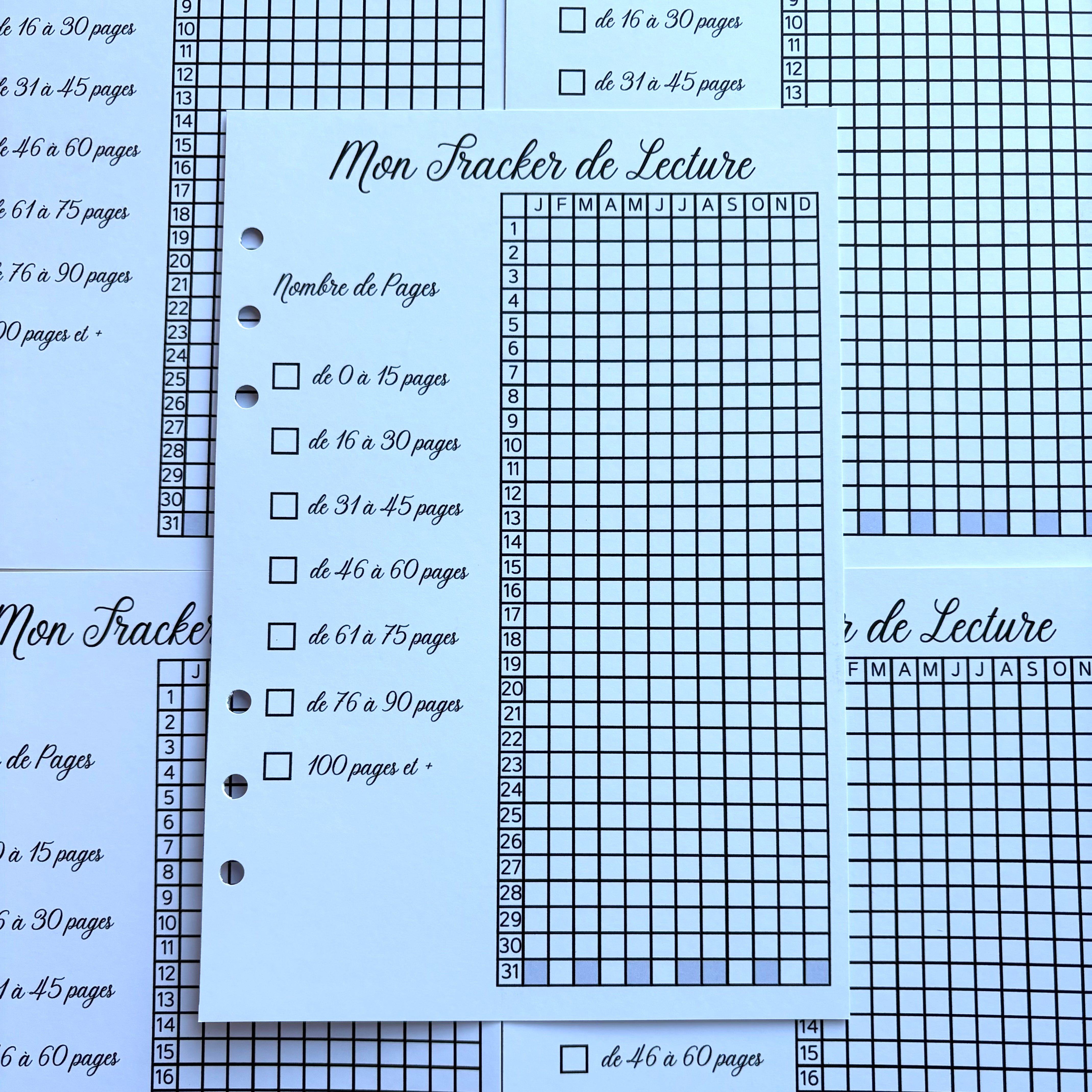 Mon Tracker Nombre de pages