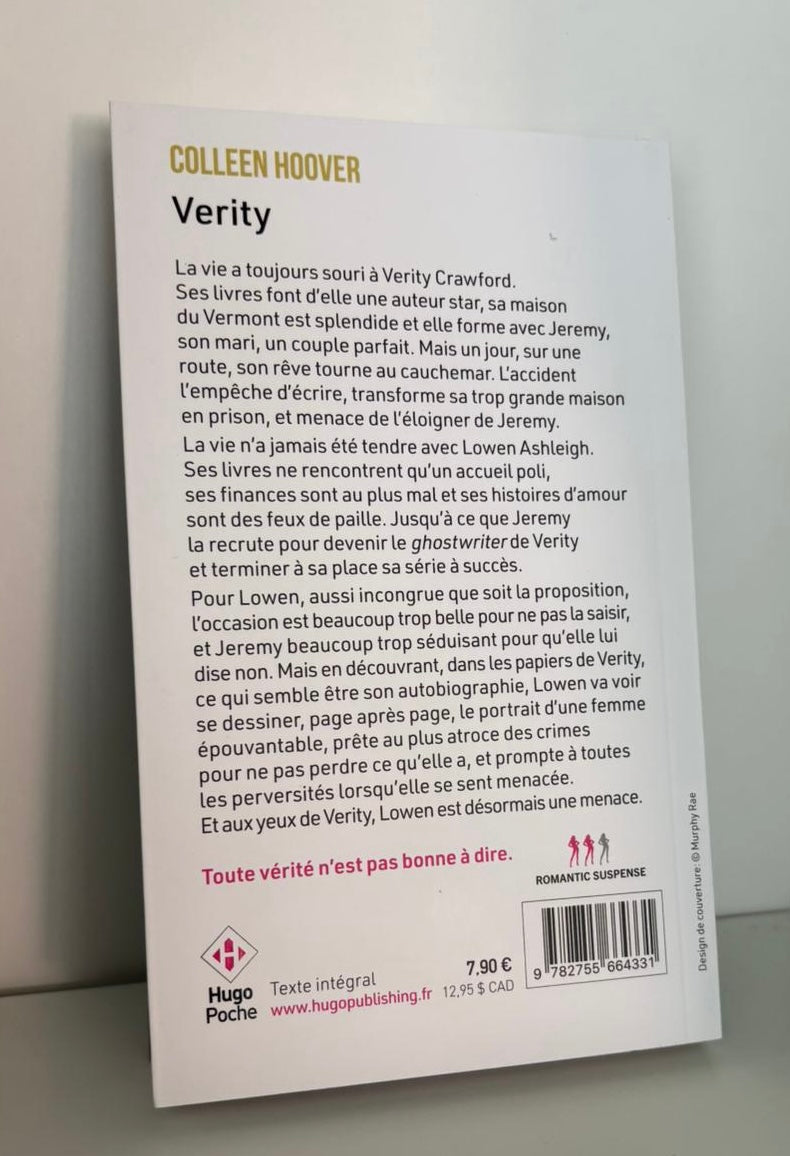 Verity - Colleen Hoover (Poche)
